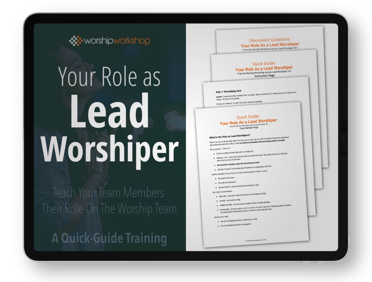 Lead Worshiper Quick Guide